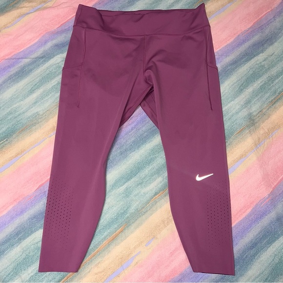 NIKE Epic Luxe Mid-Rise Pocket Running Leggings women’s size 3X - Picture 8 of 13